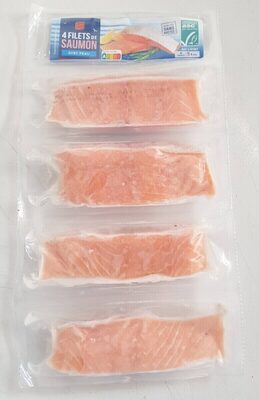 4 Filets de Saumon avec peau