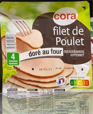 Filet de poulet doré au four