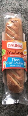 Sandwich au thon oeuf crudite sauce cocktail