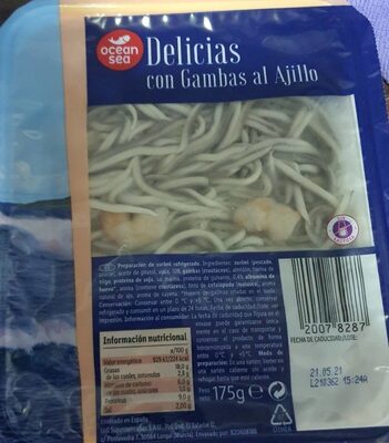 Delicias con gambas al ajillo