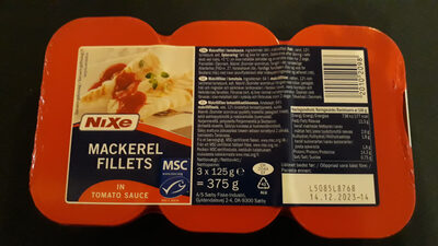 Mackerel Fillets in Tomato Sauce