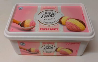 Triple taste ice cream