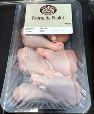 Pilons de poulet avec peau