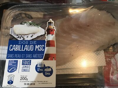 Dos de Cabillaud MSC