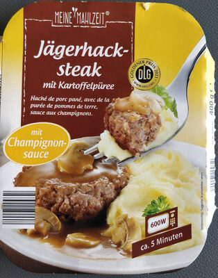 Jägerhacksteak mit Kartoffelpüree