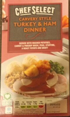 Carvery Style Turkey and Ham Dinner