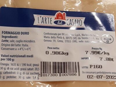 Formaggio duro