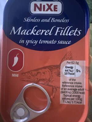 Mackrel Fillets in spicy tomato sauce