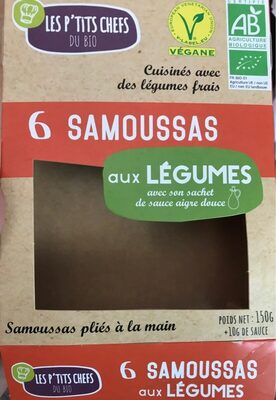 6 SAMOUSSAS aux légumes