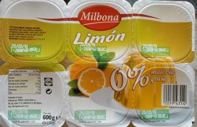 Gelatina de limón
