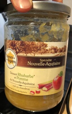 Dessert rhubarbe et Pomme