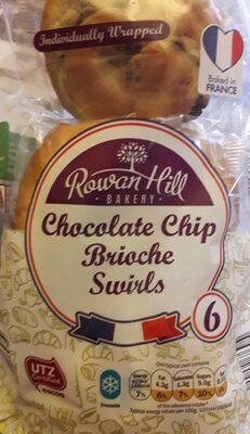 Chocolate chip brioche swirls ( pack of 6 )