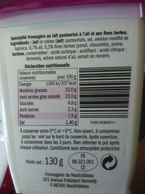 Dès ail et fines herbes