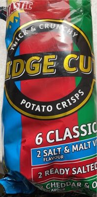 Salt And Malt Vinegar Ridge Cut Crisps