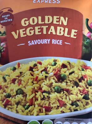 Golden vegetable savoury rice