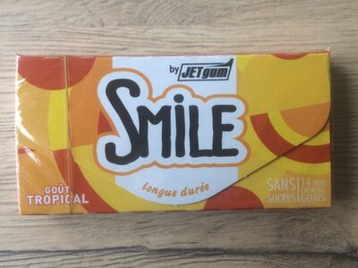 Chewing Gum Smile sans sucres goût tropical