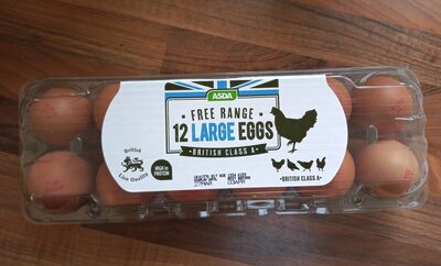 Asda free range eggs