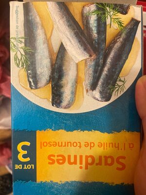 Sardine a l'huile de tournesol