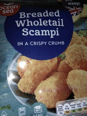 Breaded wholetail scampi
