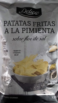 Patatas Fritas Pimienta Negra sobre Flor de Sal