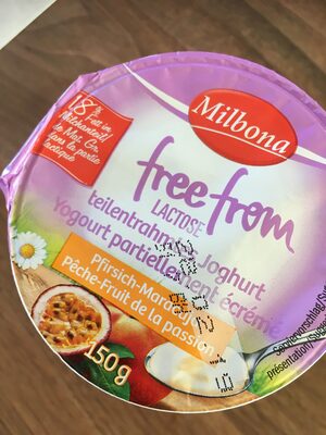 Laktosefreier Fettarmer Joghurt, Pfirsich-maracuja