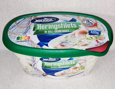 Heringsfilets in Dill-Sahnesauce