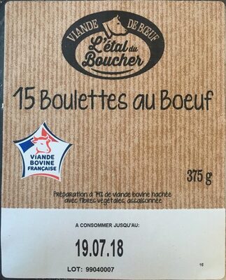 15 boulettes de boeuf