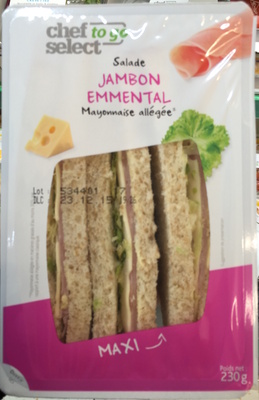 Sandwich Salade Jambon Emmental