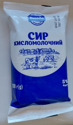 Сир кисломолочний, тм Вигода