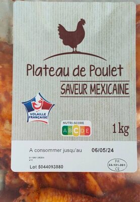 Plateau Poulet Mexicaine