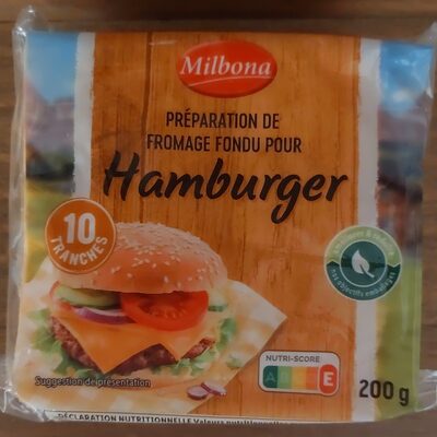 Fromage fondu pour hamburger