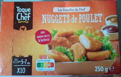 10 nuggets de poulet sauces curry & barbecue