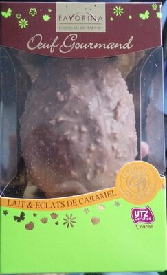Oeuf gourmand lait & éclats de caramel