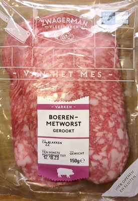 Boerenmetworst gerookt