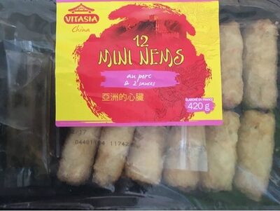12 mini nems au porc & 2 sauces