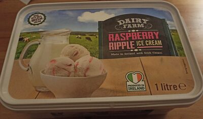Raspberry ripple ice cream