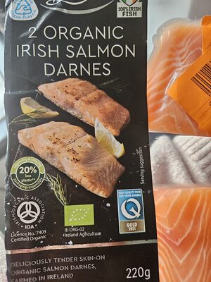 organic irish salmon darnes