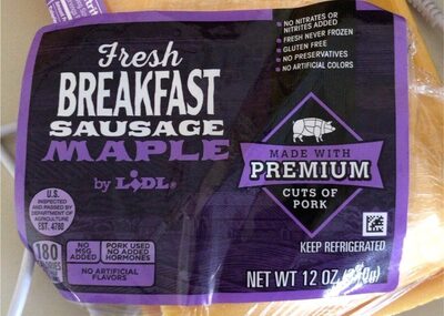 Fresh Breakfast Sausage Maple