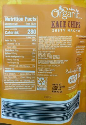 Organic Kale Chips Zesty Nacho