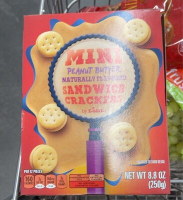 Mini peanut butter naturally flavored sandwhich crackers