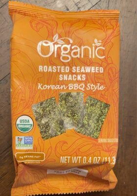 Organic Roasted Seaweed Snacks Korean BBQ Style