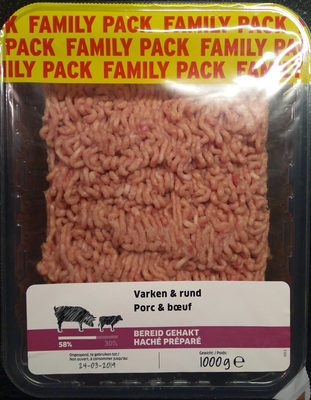 Haché préparé porc & boeuf
