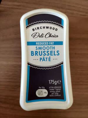 Reduced fat smooth brussels pâté