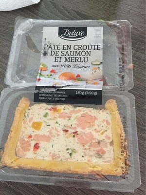 Pate en croute de saumon et merlu