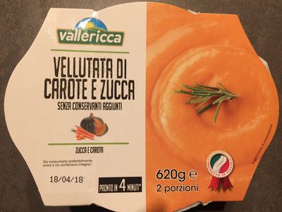 Vellutata di carote e zucca