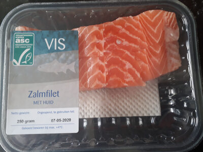 Zalm filet met huid