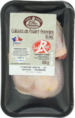 Cuisses de poulet fermier blanc LR