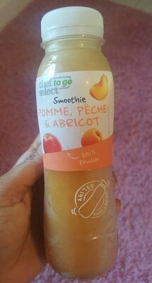 Smoothie pomme, pêche, abricot