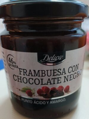 Frambuesa con chocolate negro