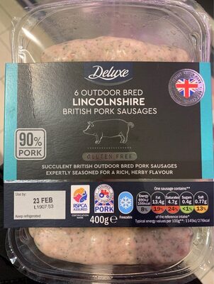 Linconshire pork sausage